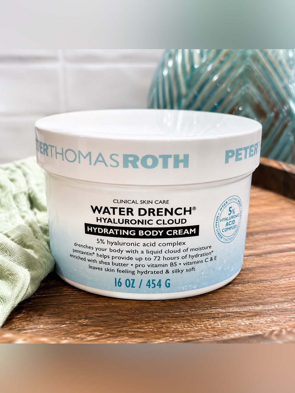 Peter Thomas Roth Water Drench Hyaluronic Cloud Body Cream 16oz Jumbo New Sealed